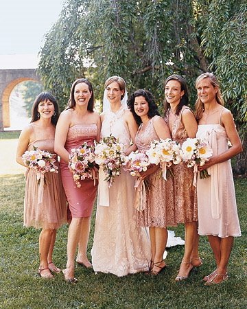 Beach Brides: What are your girls wearing? :  wedding Mismatched Msweddings