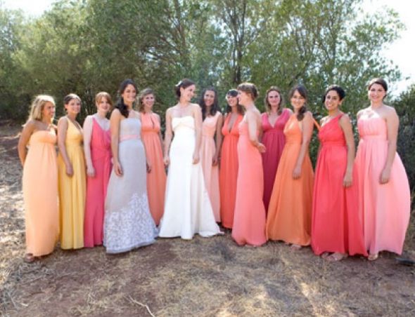 Beach Brides: What are your girls wearing? :  wedding Real Wedding  Day And Max Iii Style Me Pretty   The Ultimate Wedding Blog