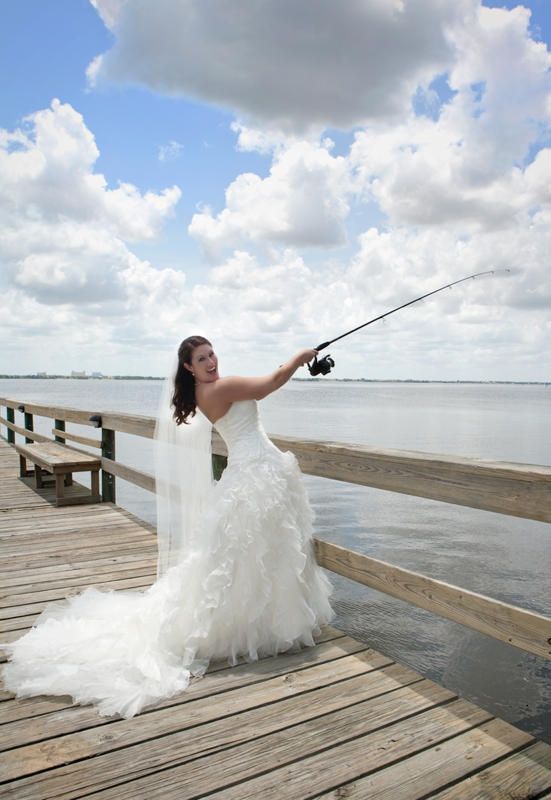 Just Married!  Pro Pics and Stories included! :  wedding brevard zoo ch515 fern green brown wedding reception clouds married Cali Fish