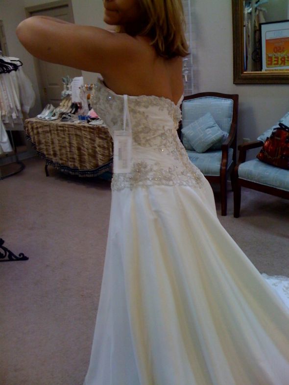 second thoughts... :  wedding Dress Side