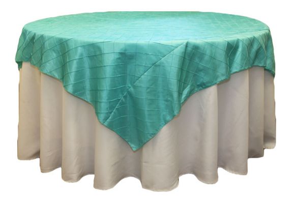 FS: Tiffany blue linens :  wedding tiffany blue linens pintuck overlay chair sash blue reception 72pintuck Light Turquoisel