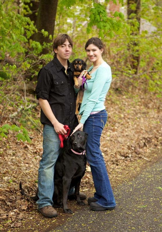 Pets in Engagement photos? :  wedding engagement photos dog puppy  MG 2030   Version 2
