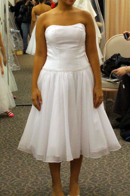 DB short, strapless reception/wedding dress sz6 : wedding reception dress short wedding dress Dressss