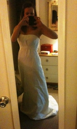 Post your wedding dress photos!! :  wedding crl277 oleg cassini wedding dress jcrew 1 pronovias agosto 9v9665 Jcrewdress2