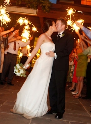 wedding regret - dress hem :  wedding Sparklers 2