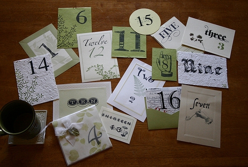 Table Number Ideas wedding Table Numbers