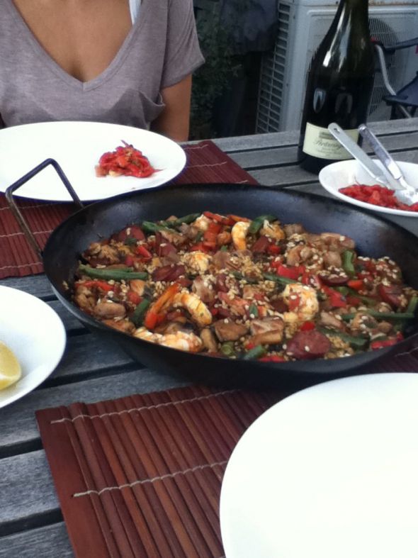 mmmm paella...what a lucky wifey!.who else has a DH,FI or SO who loves to cook? :  wedding 193212 10150197754877506 665812505 8922166 163948 O