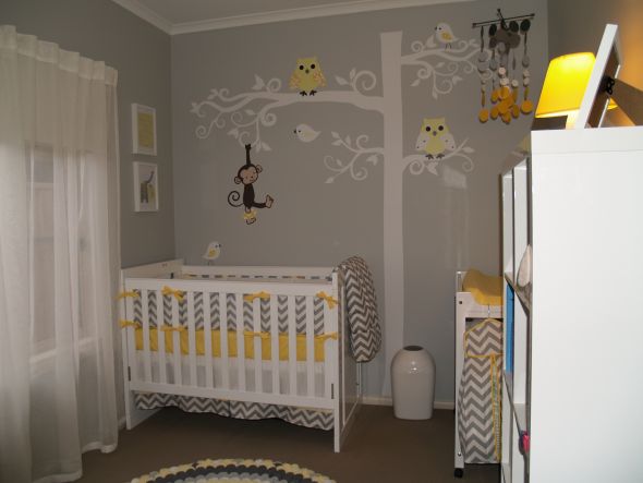 grey yellow nursery