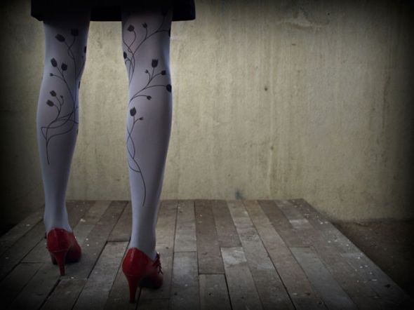 NWR: Colored tights :  wedding fashion tights color winter 5
