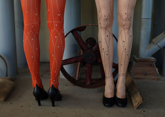 NWR: Colored tights :  wedding fashion tights color winter Les Queues De Sardines