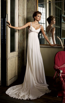 Anyone NOT having a strapless gown? Post pics! : wedding S09 Pl243 Ad