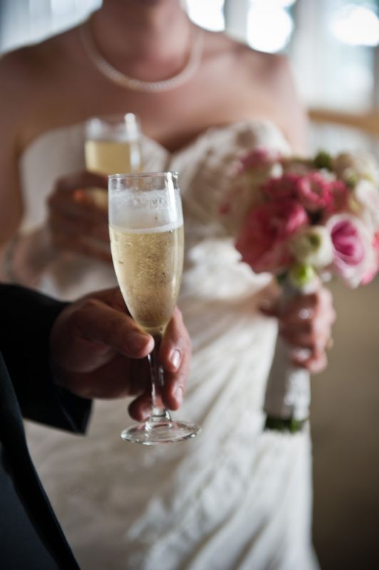 Toasting Flutes: Worth It? Pics Please! :  wedding reception registry flutes toasts GabRonWed 337