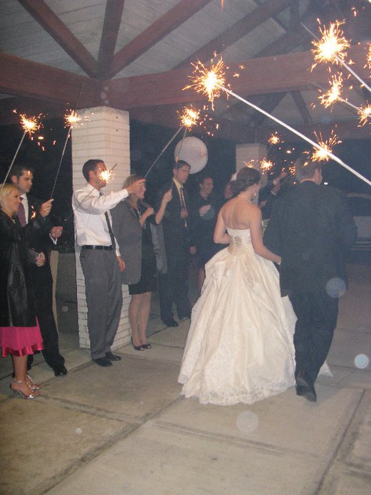 Sparkler Send Off :  wedding sparklers reception 149843 468356579786 500634786 5412692 315825 N