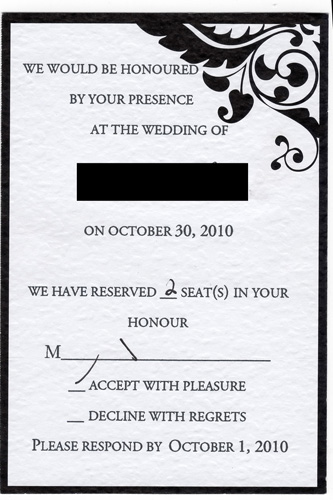 PSA: Really? REALLY!?!?!?! What am I supposed to do with this? :  wedding invites rsvp hints tricks EPSON002