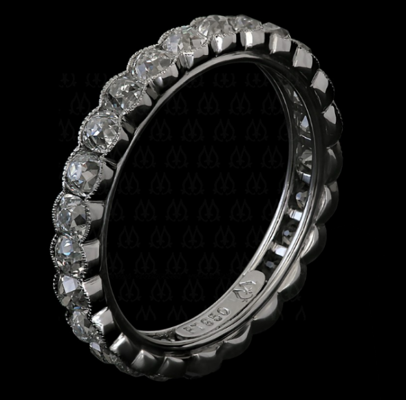 Wedding bands: Matchy-matchy? Or uniquely coordinating? :  wedding Leonbezelcushion