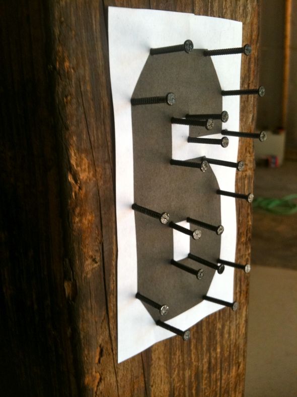 TUTORIALâ€”Rustic String Table Numbers [With Pictures] :  wedding rustic diy table numbers tutorial IMG 2395
