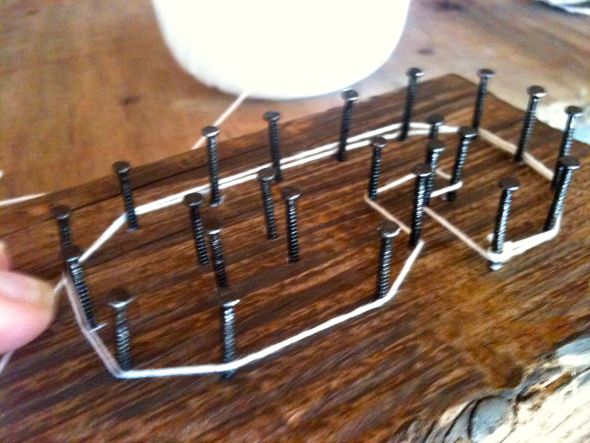 TUTORIALâ€”Rustic String Table Numbers [With Pictures] :  wedding rustic diy table numbers tutorial IMG 2400