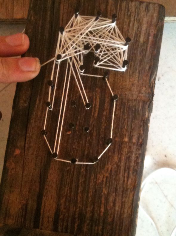 TUTORIALâ€”Rustic String Table Numbers [With Pictures] :  wedding rustic diy table numbers tutorial IMG 2403