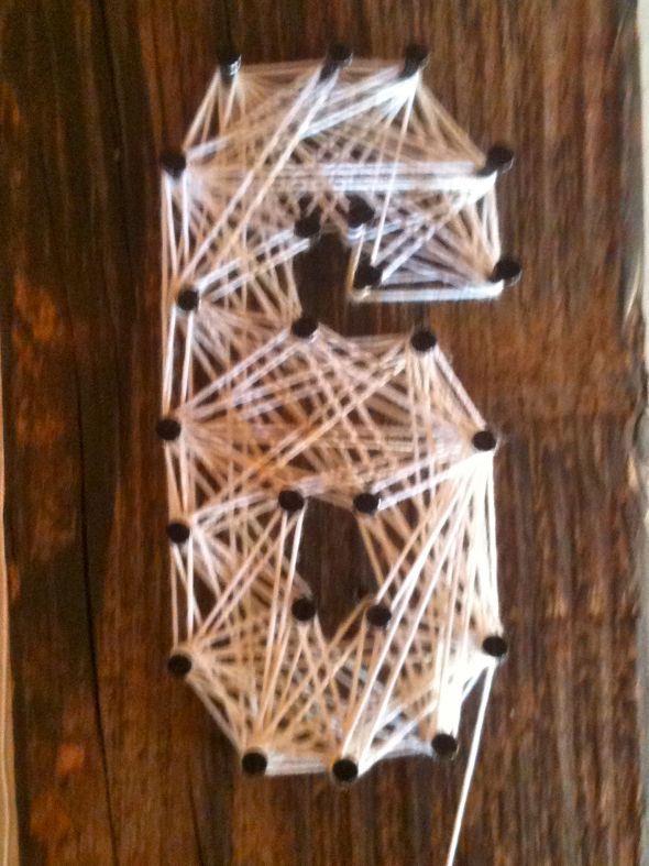 TUTORIALâ€”Rustic String Table Numbers [With Pictures] :  wedding rustic diy table numbers tutorial IMG 2404