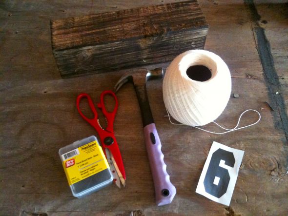 TUTORIALâ€”Rustic String Table Numbers [With Pictures] :  wedding rustic diy table numbers tutorial Tutorial Materials
