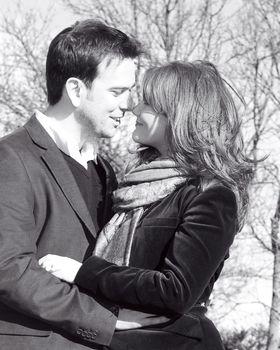 No kissing or looking at each other in e-pics?!?!?! :  wedding ENGAGEMENT2
