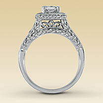 Any bee's with a halo setting? :  wedding Inside Kay Ring