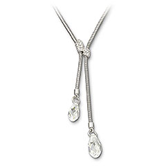 Does this go with my dress? :  wedding Swavorski Gillian Necklace