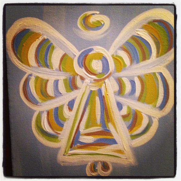 Curious...how much would you pay for this painting? :  wedding BWbubbleangel