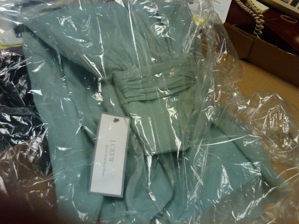 One of my bridesmaids dresses came in today!!! :  wedding IMG01145 20110413 1021