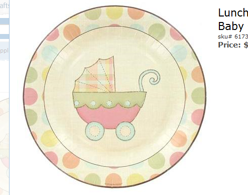 Help me Plan a Baby Shower on a Small Budget :  wedding Baby Shower Plates