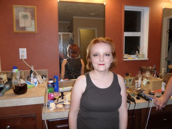 Hair/Makeup Trial & Dress pics.. full look :  wedding SAM 0600