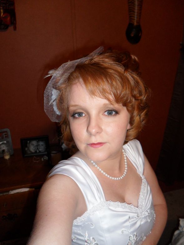 Hair/Makeup Trial & Dress pics.. full look :  wedding SAM 0610