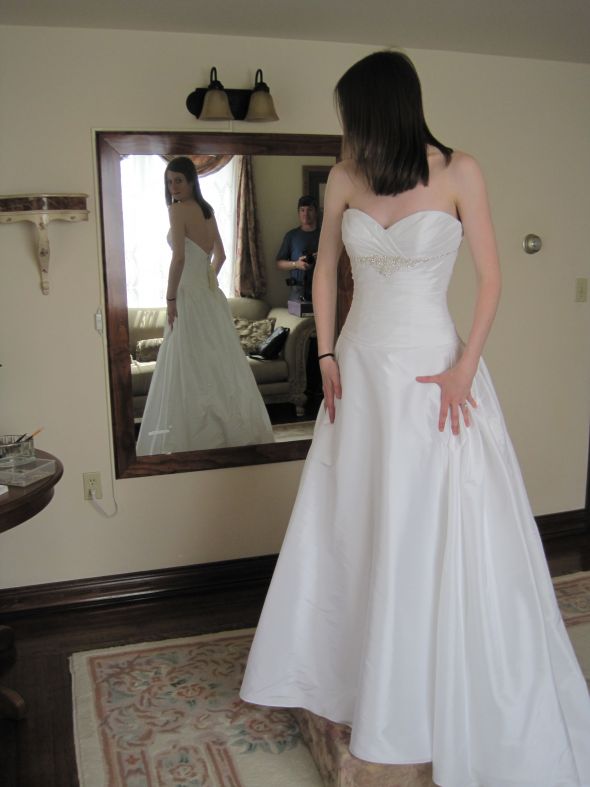 Hooray! Dress came in & had first fitting! :  wedding IMG 1465