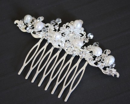Post your headpieces, hair combs, hair flowers, etc! :  wedding hair headpiece headband flower comb Il 430xN.101268662
