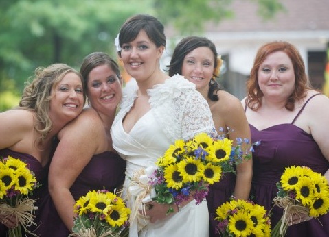 Fav photo on you and your girls on your wedding day.... :  wedding Bridesmaids2