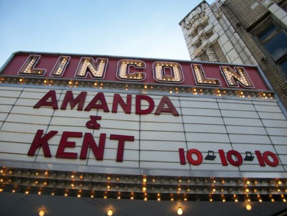 Took Our E-Pics Today! :  wedding Our Name On The Marquee