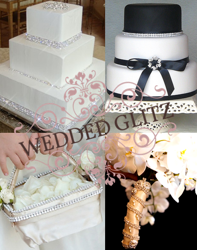 Sparkly Crystal Cake Trim Ribbon for Wedding Cakes and DIY Projects 