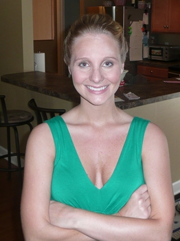 Hair for 23yr old bride- I want to look my age : wedding updo bridal hair half up 1 hair trial makeup trial nashville tennessee long hair no bangs Front