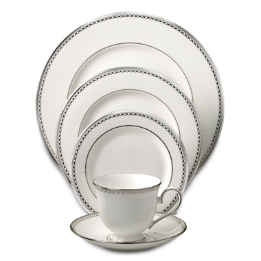 And flatware also Pearl Platinum by Lenox