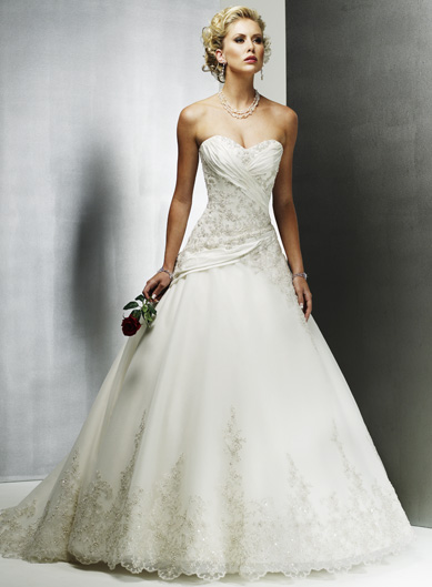 Romantic, Lace Ballgown :  wedding lace ballgown Freya