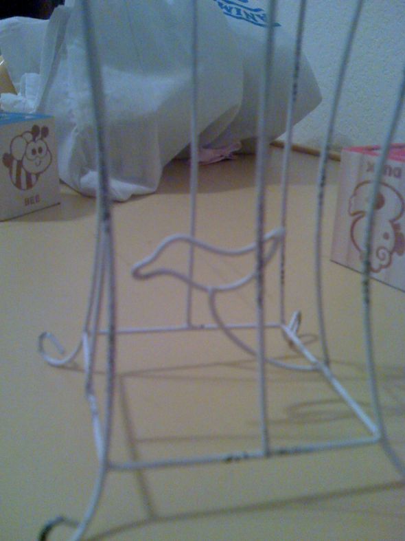 adorable birdcage cake topper :  wedding cake topper birdcage topper 02 08 10 2206