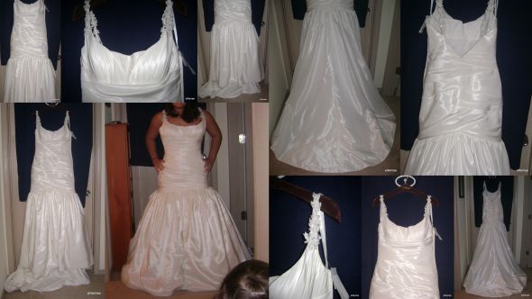 mermaid style wedding dress tag sz 14 $300 : wedding Dress