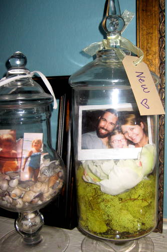 old, new, borrowed, blue... apothecary jars :  wedding diy apothecary jars old new borrowed blue IMG 6901