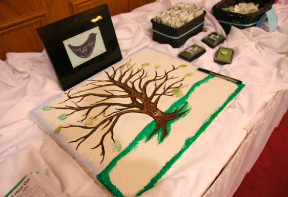 Thumbprint Tree Guest Book :  wedding thumbprint tree guest book autumn tree Screen Shot 2011 06 05 At 11.45.12 AM