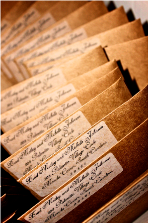 how did you address your save the dates? :  wedding Std