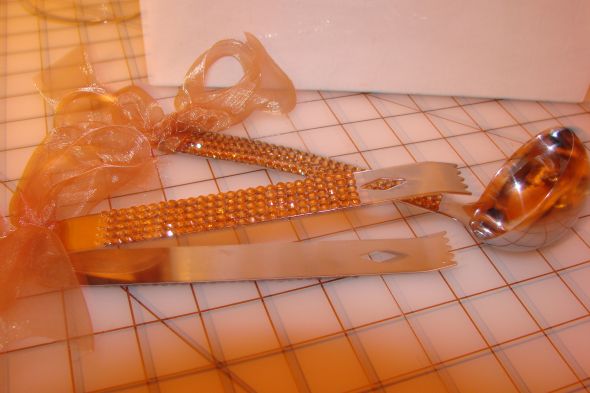 Another DIY done!!! - Blinged Candy Ladle and Tongs :  wedding CandyLabelScoop2