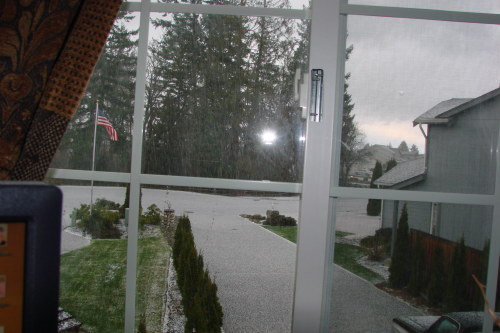 OMG!!! It is hailing!!! :  wedding Hail2