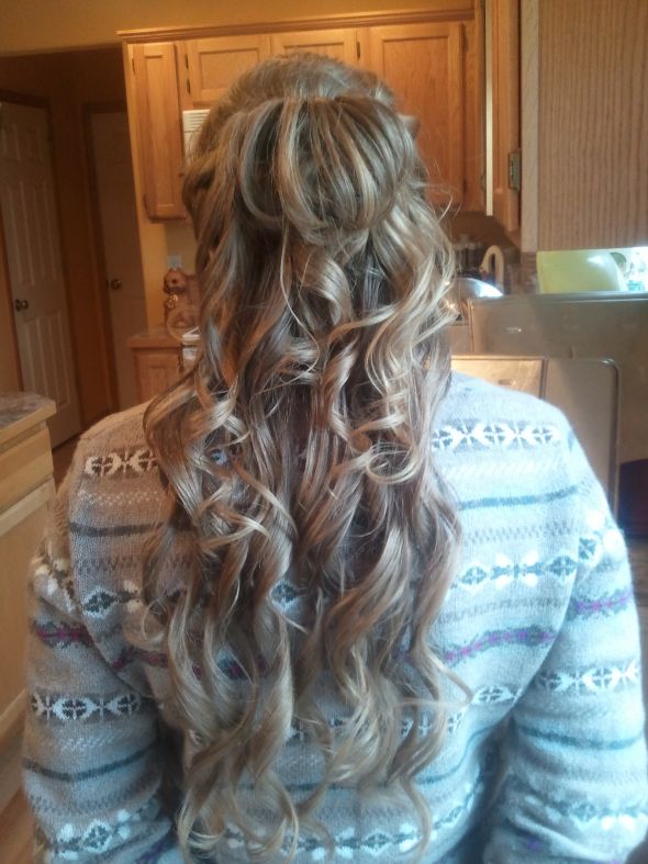 How are you doing your hair? : wedding HairBackSide