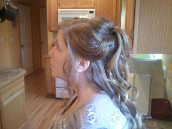 How are you doing your hair? : wedding HairLeftSide