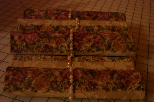 Another DIY done!!! - Napkin Rings and Garment Bags :  wedding NapkinRings2